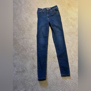 Levi's mile high super skinny 25